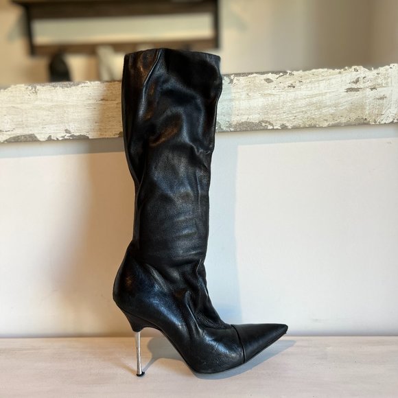 Steven by Steve Madden Tall Knee Length Leather Boots - Picture 6 of 6